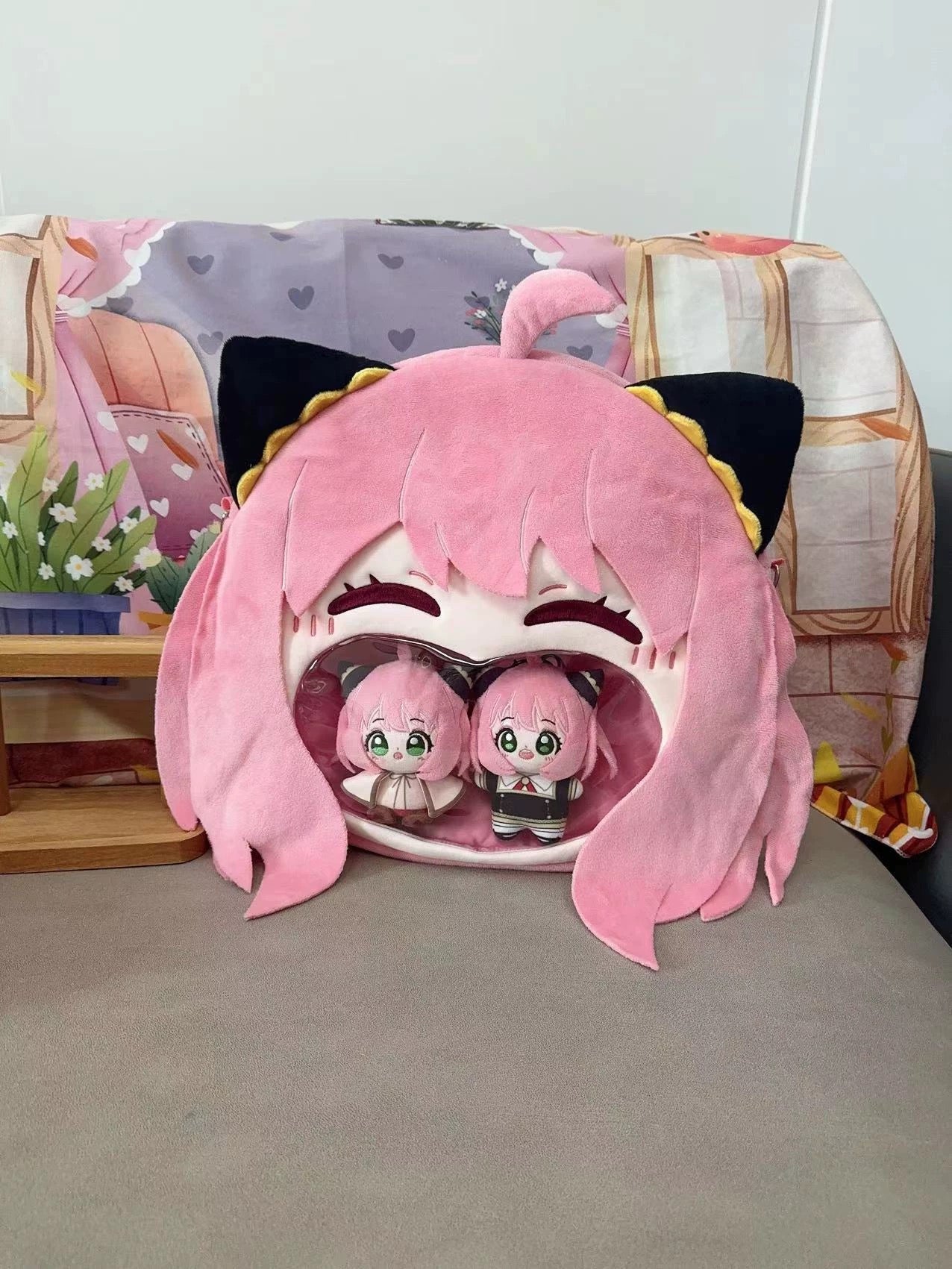 Japanese Anime SPY×FAMILY | Anya Forger Cute Icon Itabag Backpack and Crossbody Bag - Cute Kawaii Item - KawaiiGiftLand