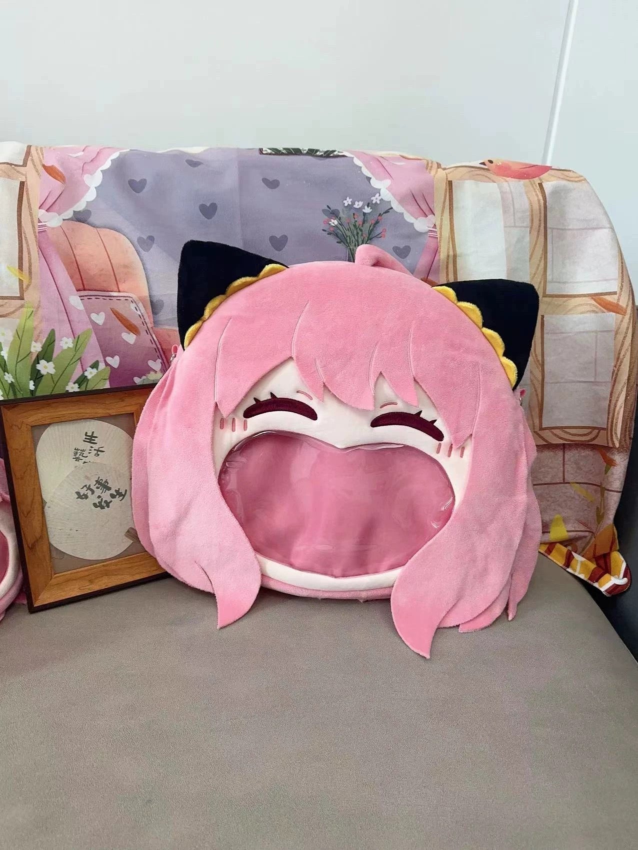Japanese Anime SPY×FAMILY | Anya Forger Cute Icon Itabag Backpack and Crossbody Bag - Cute Kawaii Item - KawaiiGiftLand