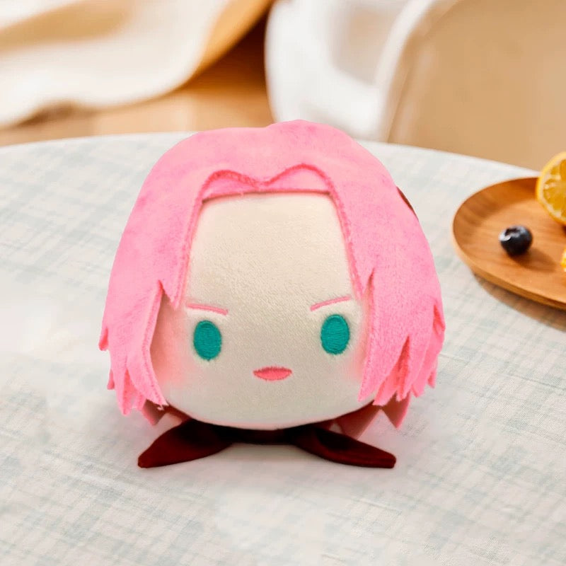 Japanese Anime Naruto Ninja Mochi Series | Naruto Sasuke Sakura Kakashi Gaara Hinata Cute Icon Head Kawaii Doll Keychain - Cute Kawaii Item - KawaiiGiftLand