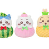 สินค้าจากซีรีส์ตลาดผลไม้ ChiiKawa X Miniso | ตุ๊กตาผ้าพลัฌ ChiiKawa Hachiware Usagi ในชุดผลไม้ - ของน่ารัก ของตกแต่งห้อง