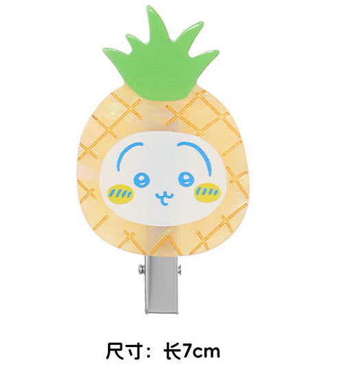 คีอิคาวะ X มินิโซะ คอลเลคชั่น Fruit Market | กิ๊บติดผมลายคีอิคาวะ ฮาจิวาเระ อุซางิ ลายไอคอนผลไม้น่ารัก 1 คู่ - ของสะสมสุดคาวาอี้ ของตกแต่งห้อง