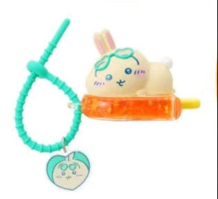 ChiiKawa X Miniso Hot Summer Series | ChiiKawa Hachiware Usagi Lay On Popsicles Cute Plastic Doll Quicksand Keychain - Kawaii Items Room Decoration Doll