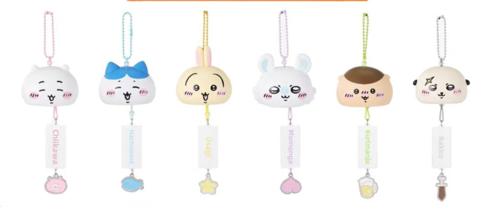 [Per-order] ChiiKawa X Miniso Hot Summer Series | ChiiKawa Hachiware Usagi Momonga Kurimanju Rakko Cute Plastic Doll Wind Chimes - Kawaii Items Room Decoration Doll