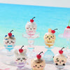 ChiiKawa X Miniso Hot Summer Series | ChiiKawa Hachiware Usagi Momonga Kurimanju Rakko In Dessert Cup Cute Plastic Doll - Kawaii Items Room Decoration Doll