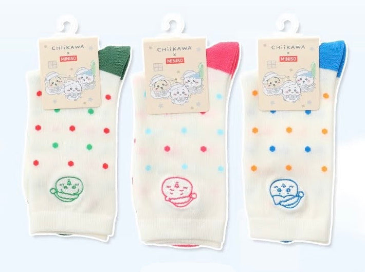 ChiiKawa X Miniso White Christmas Series | ChiiKawa Hachiware Usagi Cute Icon Socks - Kawaii Items Room Decoration