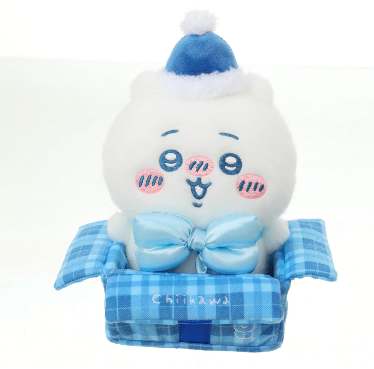 ChiiKawa X Miniso White Christmas Series | ChiiKawa Hachiware Usagi in Christmas Box Plush Doll - Kawaii Items Room Decoration doll