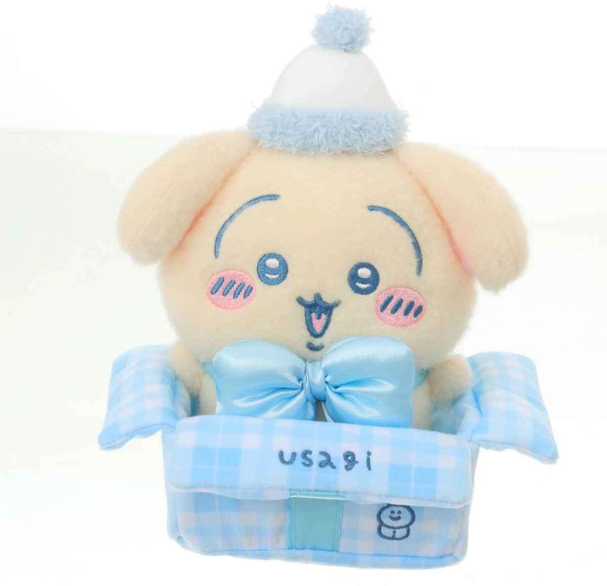 ChiiKawa X Miniso White Christmas Series | ChiiKawa Hachiware Usagi in Christmas Box Plush Doll - Kawaii Items Room Decoration doll