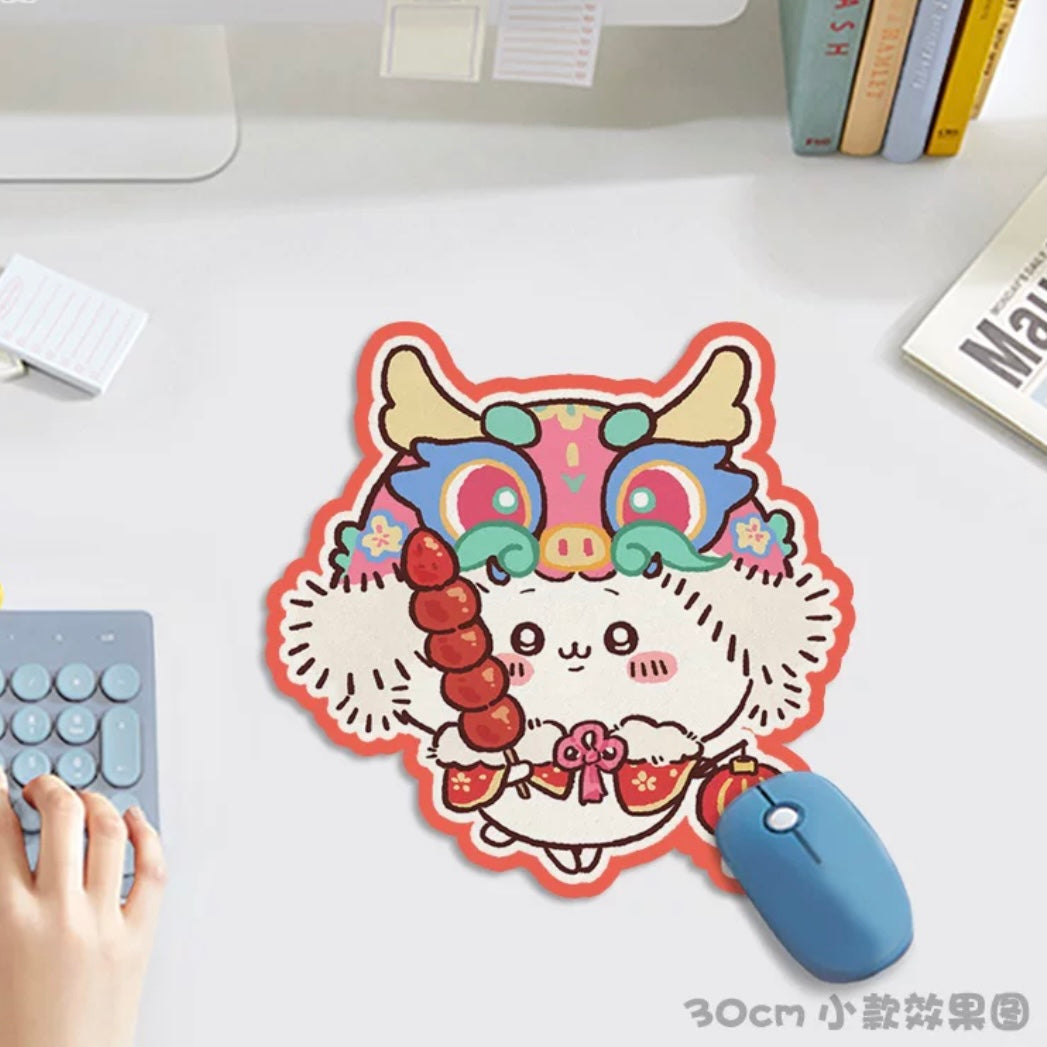 Japanese Cartoon Chiikawa Mouse Pad | Chiikawa Momonga Shisa Crab - 3 Size can Custom Made KawaiiGiftLand