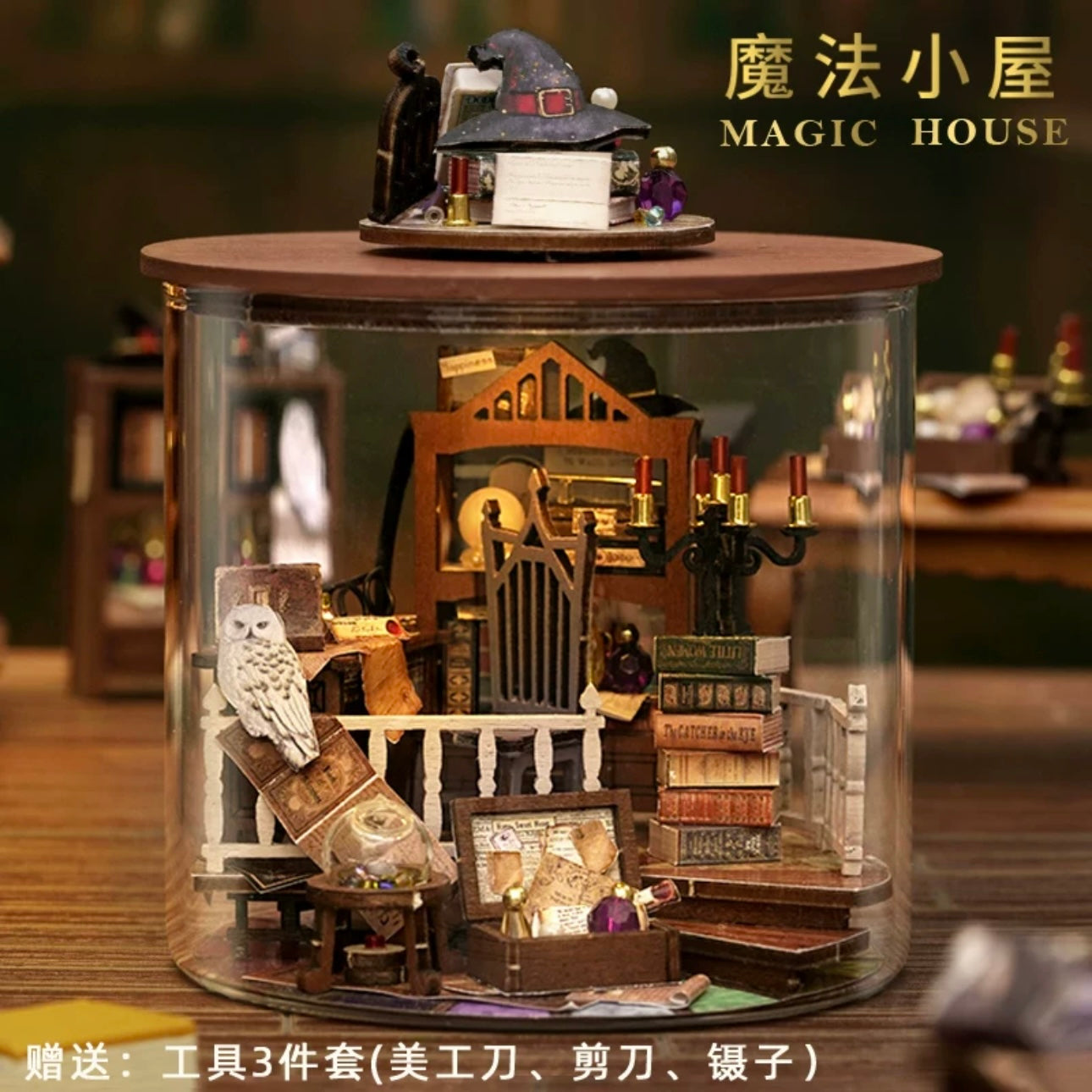 Craft Kits Dream Bottle Series | Magic World Magic House - DIY Handmade Mini World Miniature Gift Magic School