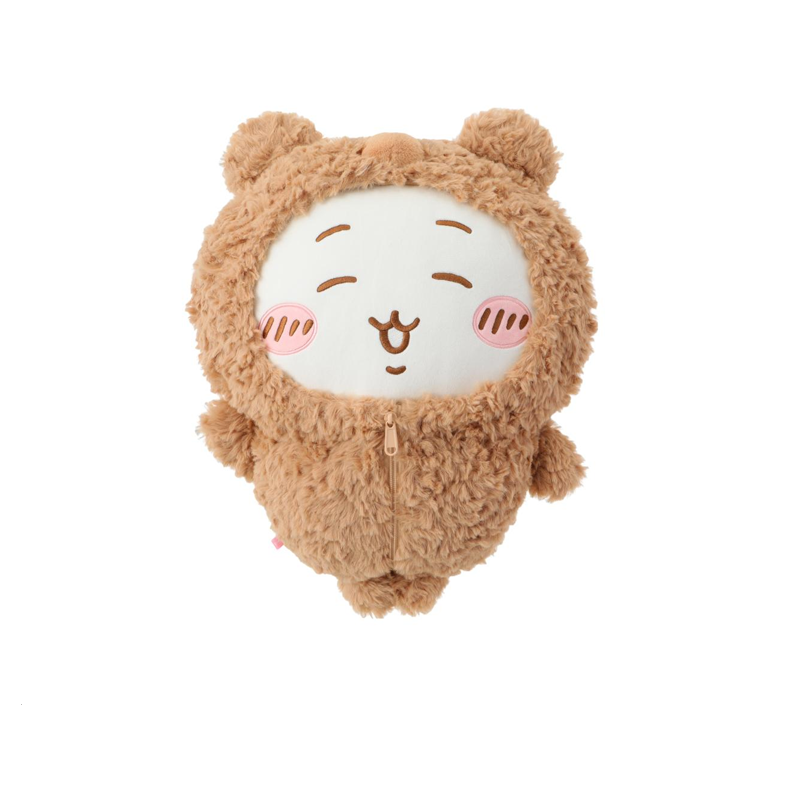[Pre-order] ChiiKawa X Miniso Fluffy Bear Series | ChiiKawa Hachiware Usagi in Fluffy Bear Costume Cute Big Plush Doll - Kawaii Items Room Decoration Doll