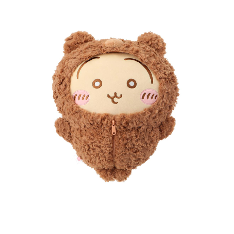 [Pre-order] ChiiKawa X Miniso Fluffy Bear Series | ChiiKawa Hachiware Usagi in Fluffy Bear Costume Cute Big Plush Doll - Kawaii Items Room Decoration Doll