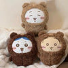 ChiiKawa X Miniso Fluffy Bear Series | ChiiKawa Hachiware Usagi in Fluffy Bear Costume Cute Big Plush Doll - Kawaii Items Room Decoration Doll