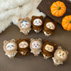 ChiiKawa X Miniso Fluffy Bear Series | ChiiKawa Hachiware Usagi Momonga Kurimanju Rakko Shisa Crab Cute Fluffy Bear Cloak Plush Doll Keychain - Kawaii Items Room Decoration Doll