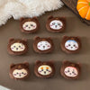 ChiiKawa X Miniso Fluffy Bear Series | ChiiKawa Hachiware Usagi Momonga Kurimanju Rakko Shisa Crab in Fluffy Bear Plush Icon Badge - Kawaii Items Room Decoration