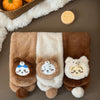 ChiiKawa X Miniso Fluffy Bear Series | ChiiKawa Hachiware Usagi Fluffy Bear Cute Icon Cotton Scarf - Kawaii Items Room Decoration