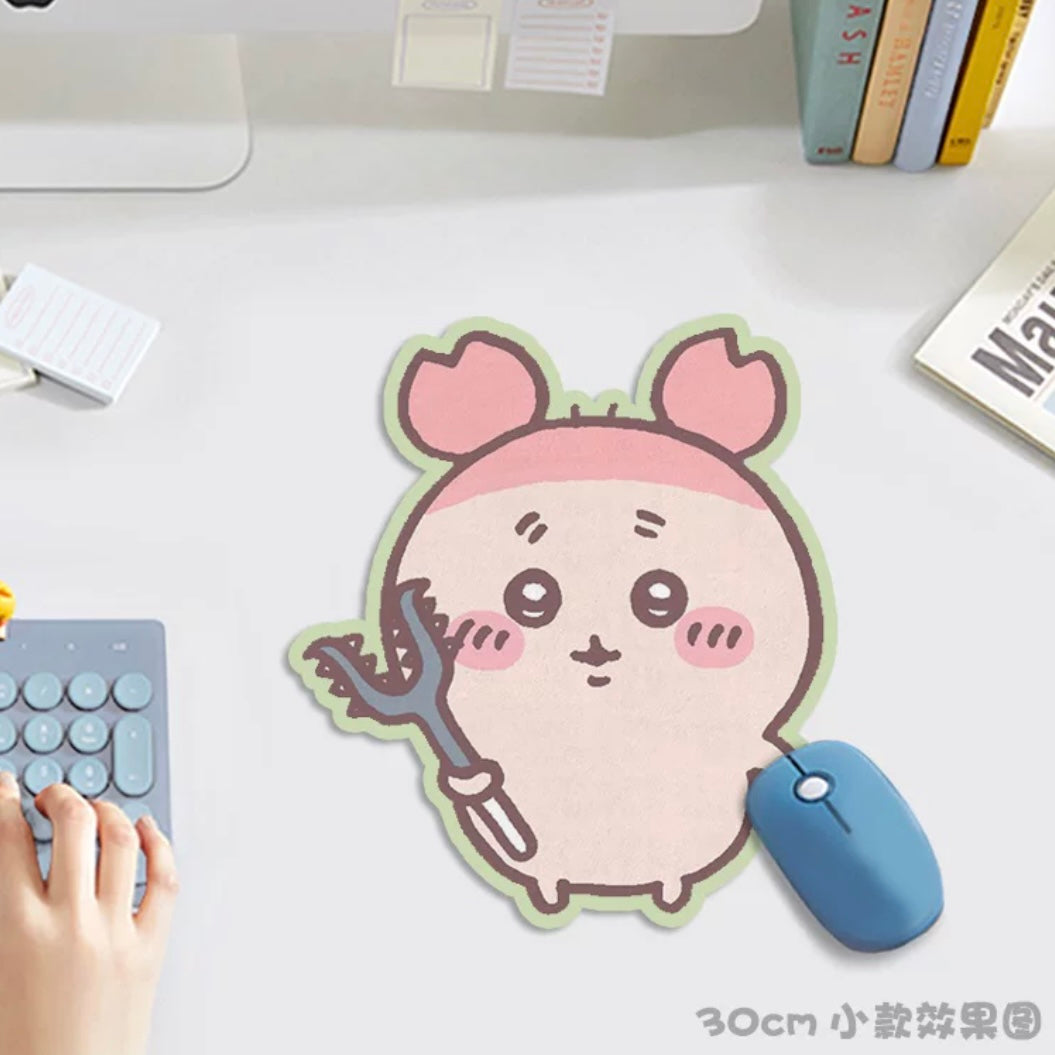 Japanese Cartoon Chiikawa Mouse Pad | Momonga Kurimanju Rakko Crab - 3 Size can Custom Made KawaiiGiftLand