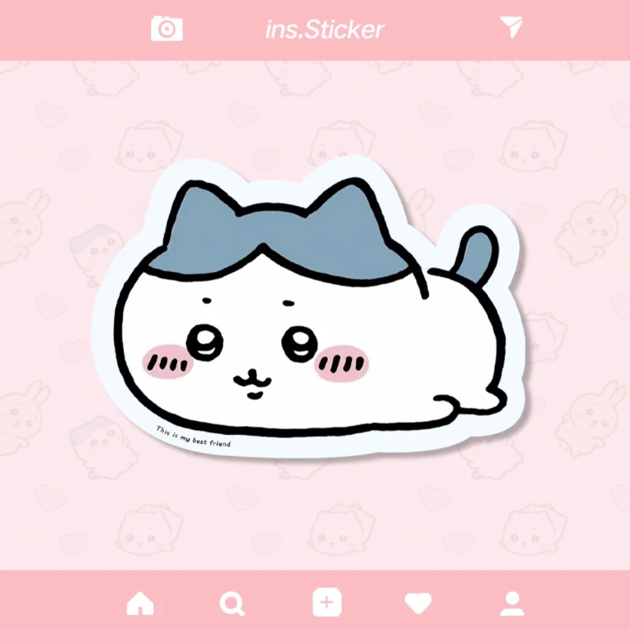 Japanese Cartoon Chiikawa Mouse Pad | Hachiware - Can with Hand Pillow Rest KawaiiGiftLand