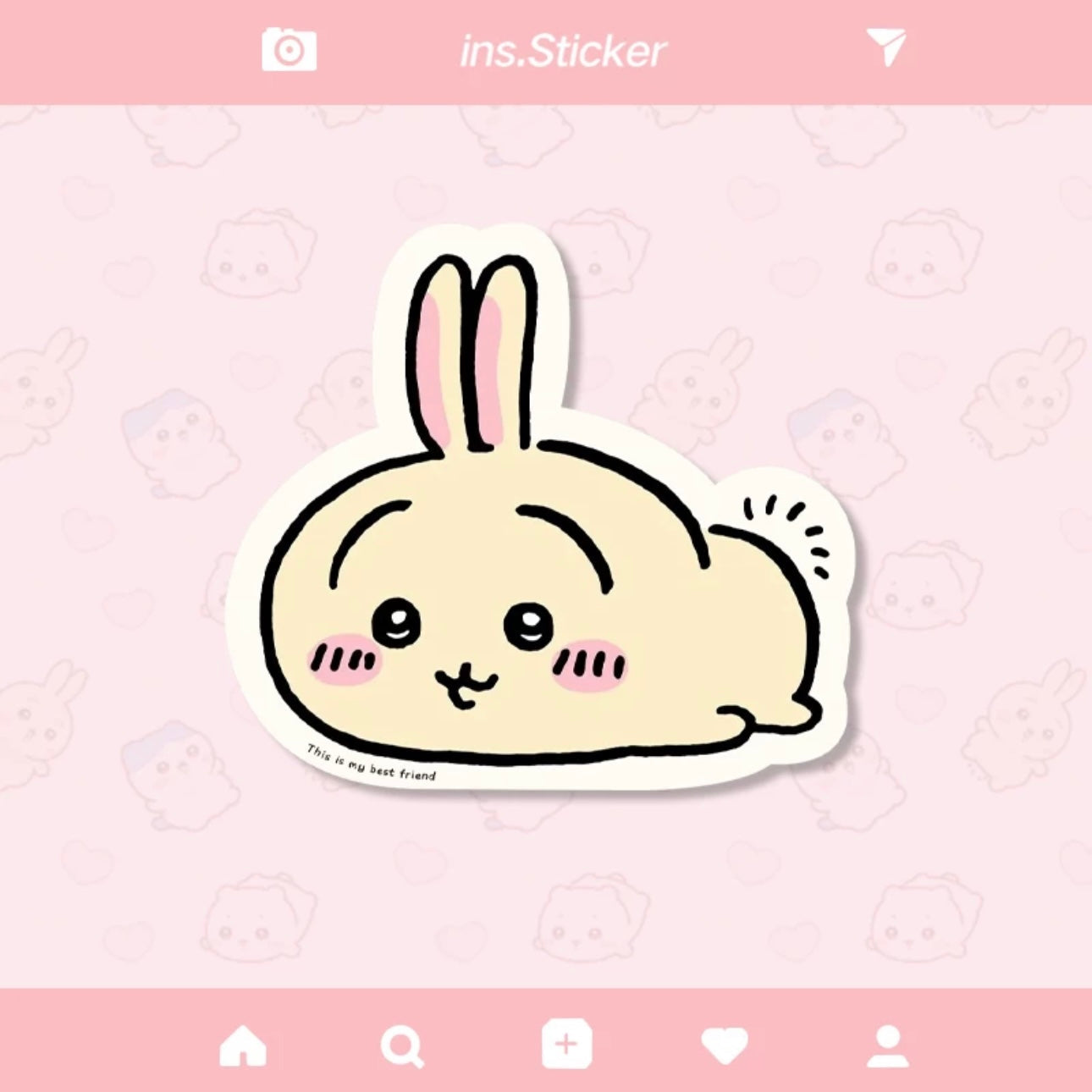 Japanese Cartoon Chiikawa Mouse Pad | Usagi - Can with Hand Pillow Rest KawaiiGiftLand