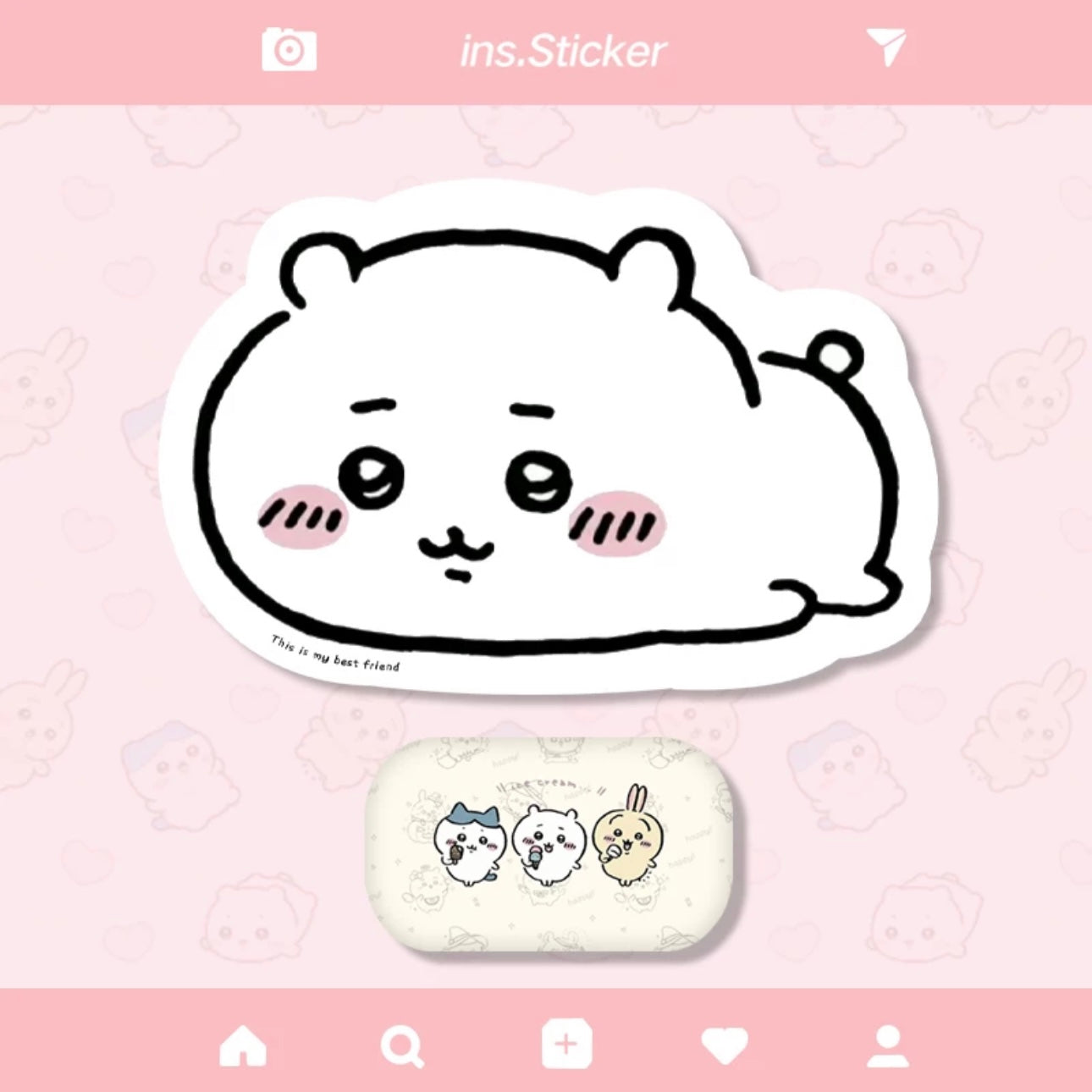 Japanese Cartoon Chiikawa Mouse Pad | ChiiKawa - Can with Hand Pillow Rest KawaiiGiftLand