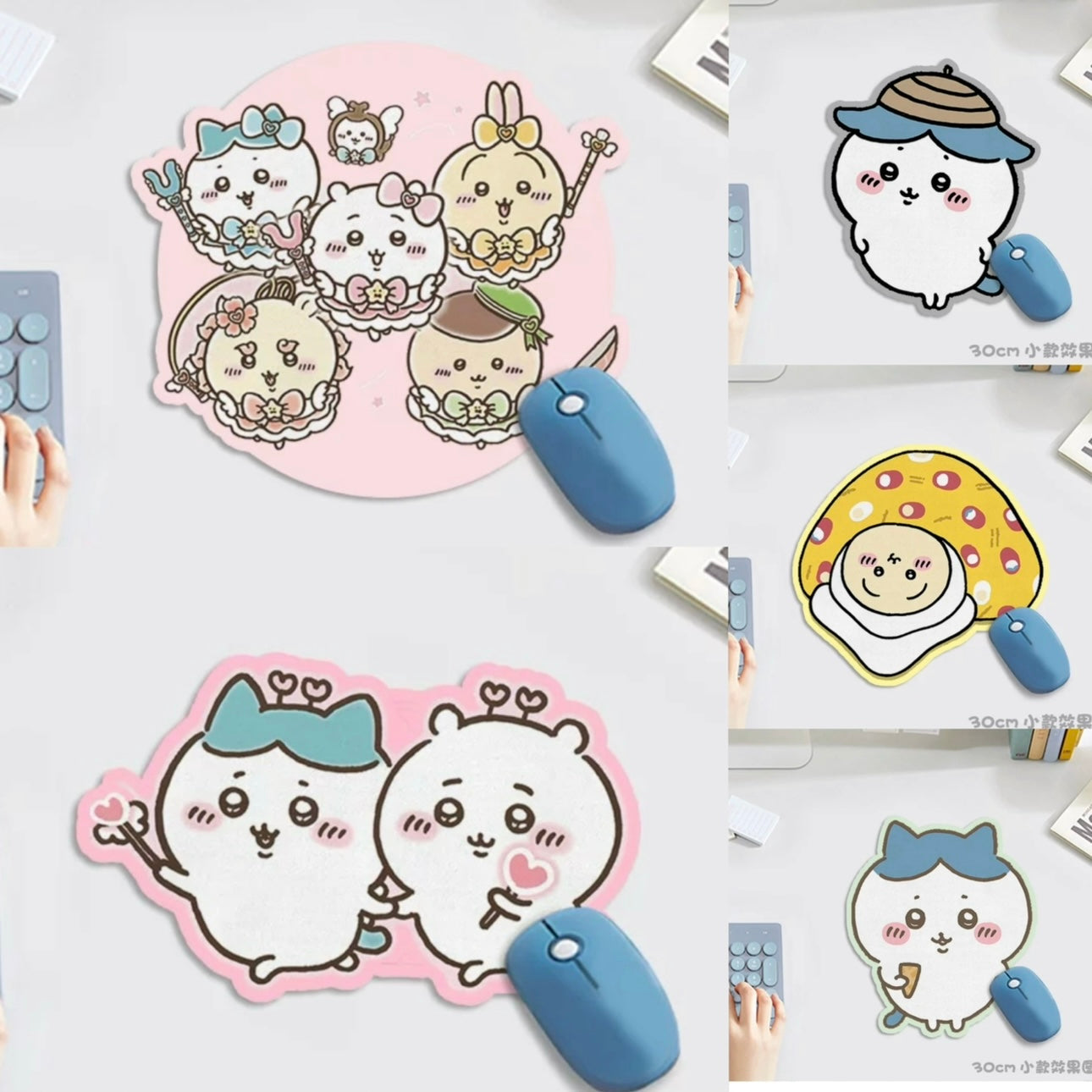 Japanese Cartoon Chiikawa Mouse Pad | Chiikawa Hachiware Usagi Kurimanju Shisa - 3 Size can Custom Made KawaiiGiftLand