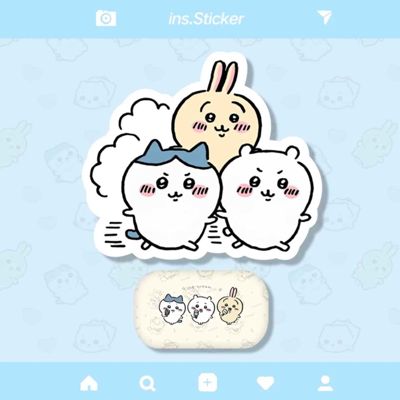 Japanese Cartoon Chiikawa Mouse Pad | ChiiKawa Hachiware Usagi - Can with Hand Pillow Rest KawaiiGiftLand