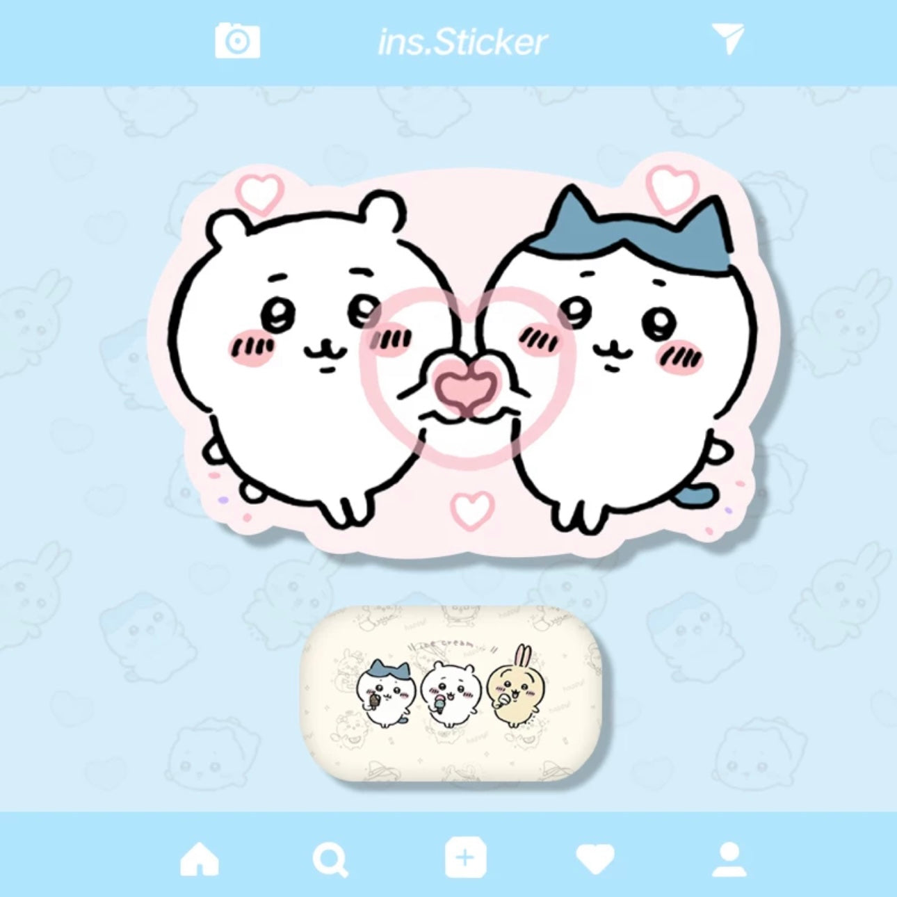 Japanese Cartoon Chiikawa Mouse Pad | ChiiKawa Hachiware Usagi - Can with Hand Pillow Rest KawaiiGiftLand