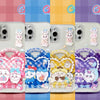 Japanese Cartoon ChiiKawa Clean Case | Sweet Heart with Chiikawa My Melody Hachiware Hello Kitty Usagi Pompompurin Momonga Kuromi - Phone Case Samsung Galaxy S26 S25 S24 S23 S22 S21 FE Ultra Edge