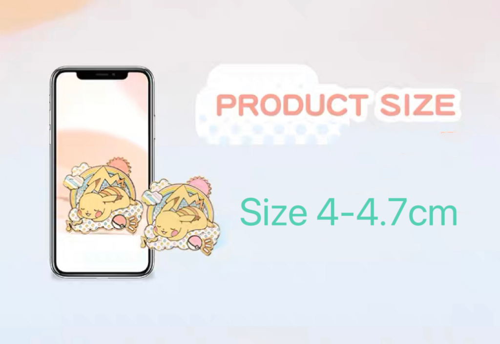 Pokemon Pastel Rainbow Metal Pins - Pikachu Eevee Scorbunny Ponyta Morpeko KawaiiGiftLand