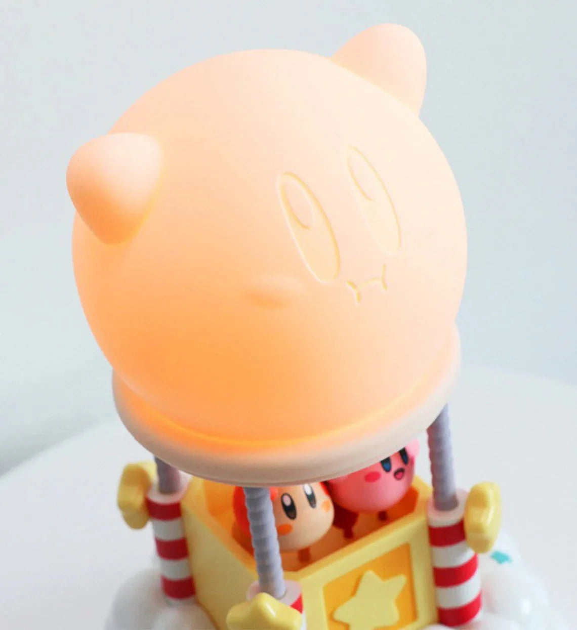 Japan Starkabi Kirby Poyo with Friend Fire Balloon on Cloud LED Night Light KawaiiGiftLand