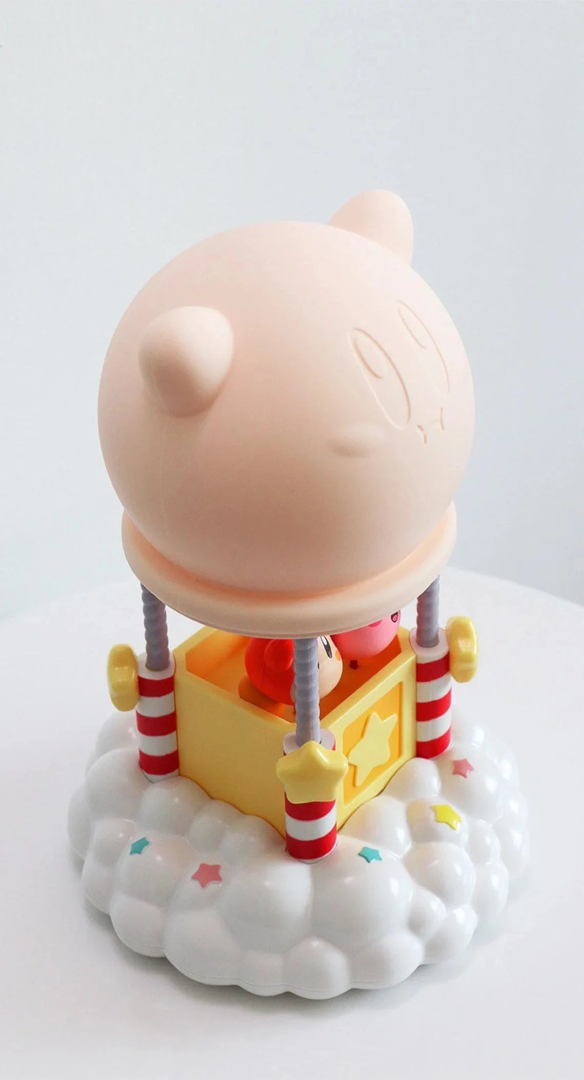 Japan Starkabi Kirby Poyo with Friend Fire Balloon on Cloud LED Night Light KawaiiGiftLand