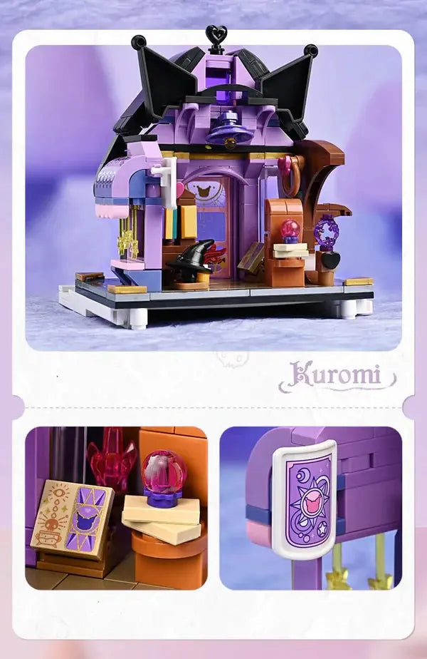 Sanrio Kuromi Fortune Telling Shop Building Blocks Toy