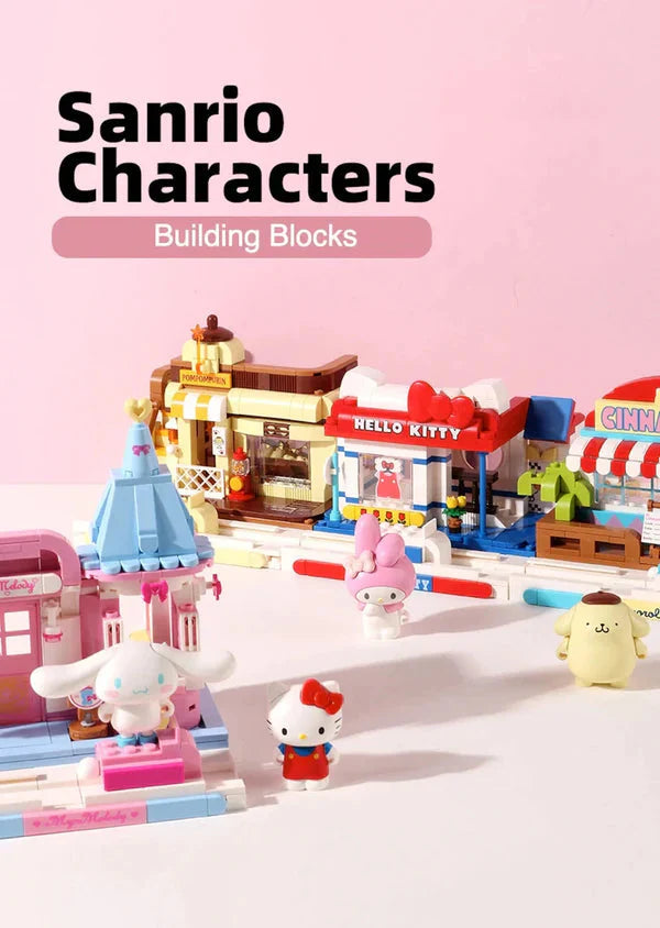 Sanrio Pompompurin Pudding Factory Building Blocks Toy Collections KawaiiGiftLand