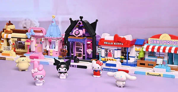 Sanrio Kuromi Fortune Telling Shop Building Blocks Toy Collections KawaiiGiftLand