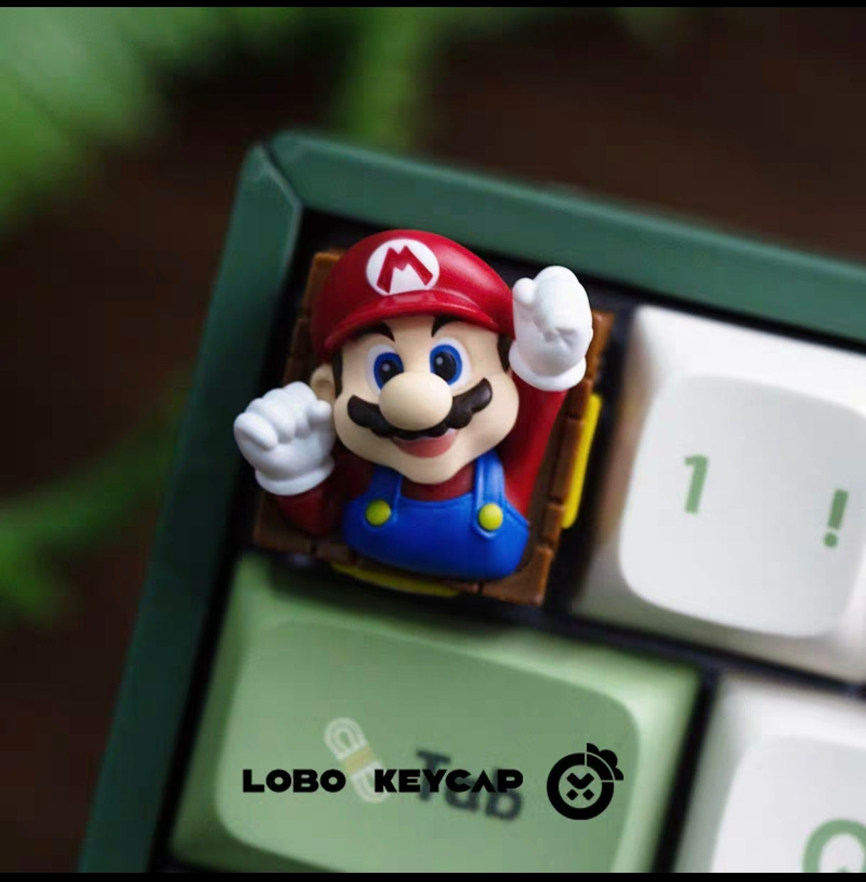 LOBO-KEYCAP-Super-Mario-artisan-molded-resin-keycap-red-gaming-keyboard-accessory