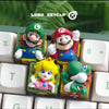 Lobo Keyboard Keycap Super Mario Retro Gaming Artisan Keycaps – Hand-Cast Resin Anime Keyboard Accessories & Desk Decor