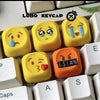 Lobo Funny Emoji Expression Artisan Keycaps – Hand-Cast Resin Meme Mechanical Keyboard Accessories & Desk Decor