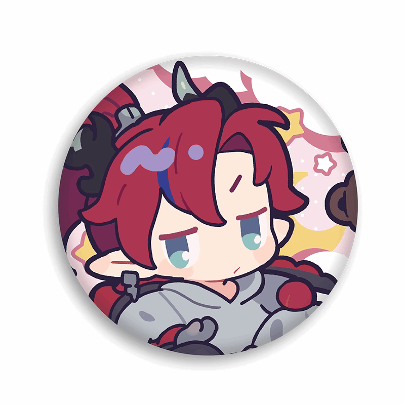 Miniso X Arknights Fuzzy Dream Party | Amiya Exusiai Eyjafjalla Mizuki Yu Cute Plush Badge - Cute Kawaii Item decoration