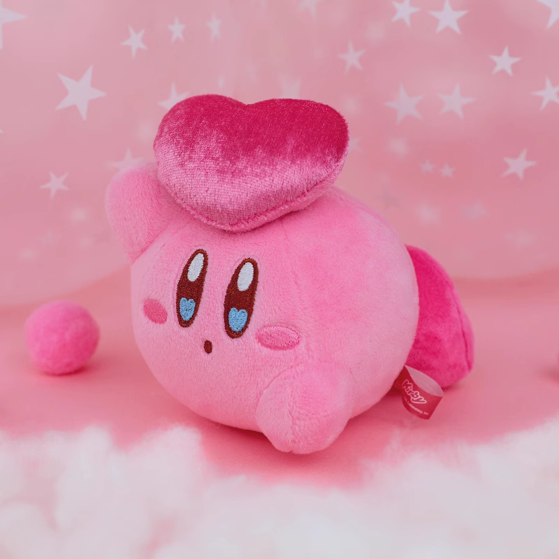 Kirby X Cute Studio | Kirby & Waddle Dee Heart Signal Series Plush Doll Keychain - Starkabi Poyo 11cm Kawaii items Room Decoration doll Valentine Gift KawaiiGiftLand
