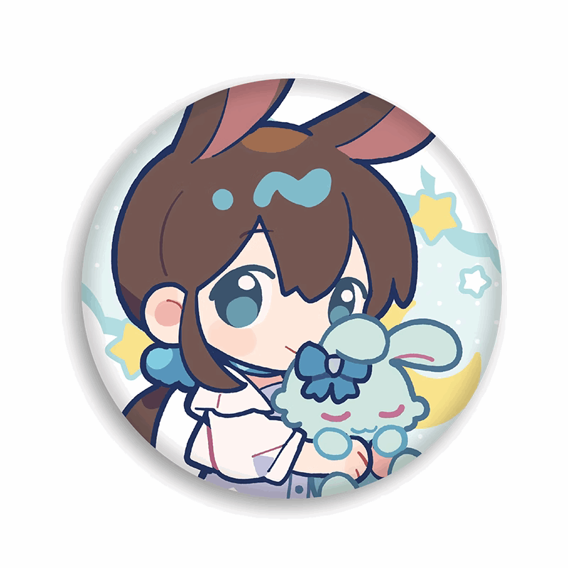 Miniso X Arknights Fuzzy Dream Party | Amiya Exusiai Eyjafjalla Mizuki Yu Cute Plush Badge - Cute Kawaii Item decoration