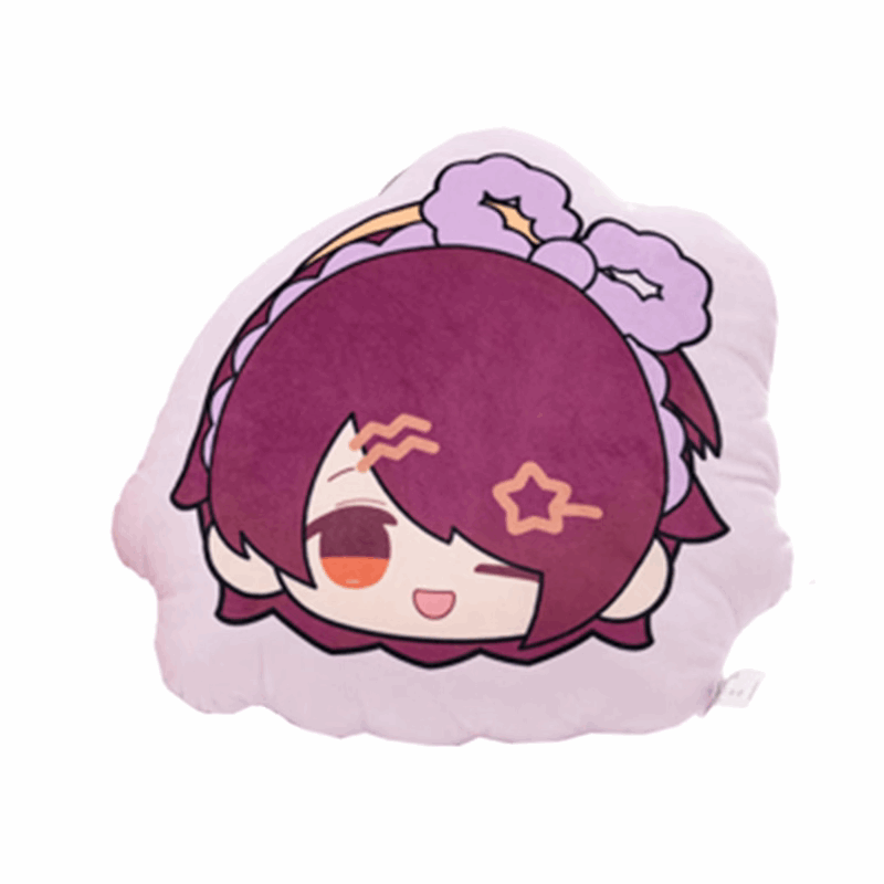 Miniso X Arknights Fuzzy Dream Party | Amiya Exusiai Eyjafjalla Mizuki Yu Face Icon Cute Plush Cushion - Cute Kawaii Item decoration