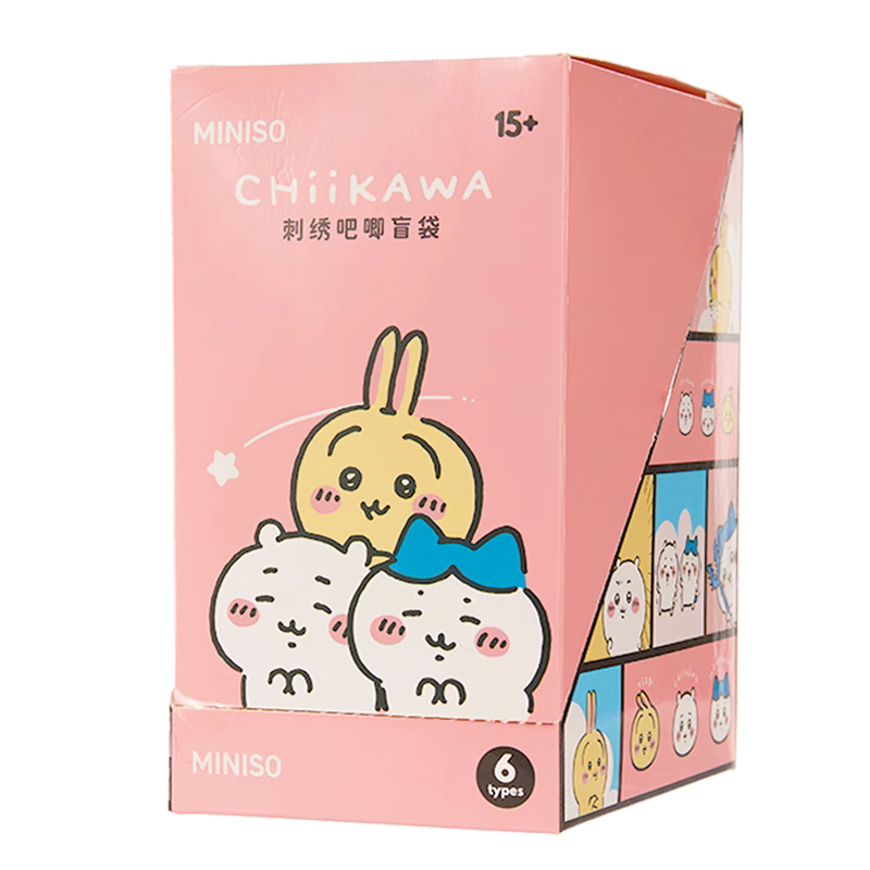 ChiiKawa X Miniso | ChiiKawa Hachiware Usagi Momonga Kurimanju Anoko Embroidery Cute Badge - Kawaii Items Room Decoration KawaiiGiftLand