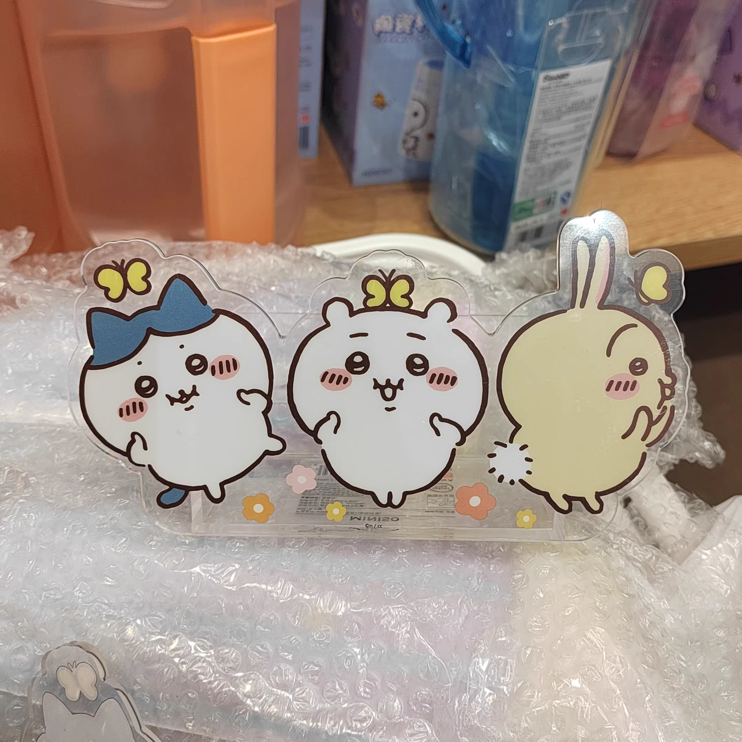 ChiiKawa X Miniso | ChiiKawa Hachiware Usagi Acrylic Pen Holder - Kawaii Items KawaiiGiftLand