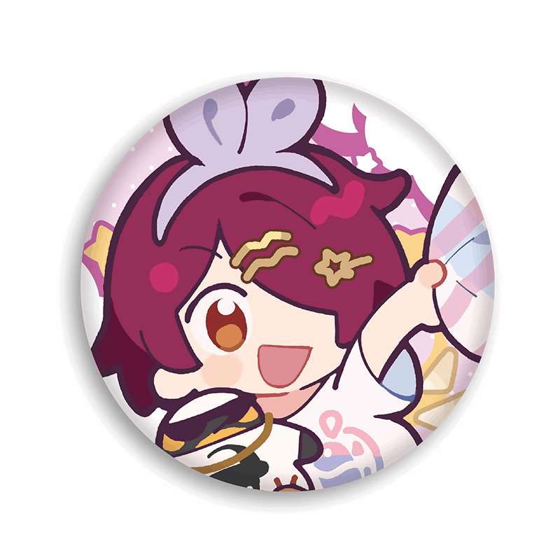 Miniso X Arknights Fuzzy Dream Party | Amiya Exusiai Eyjafjalla Mizuki Yu Cute Plush Badge - Cute Kawaii Item decoration