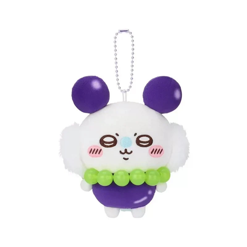Japan ChiiKawa Fruit Series | ChiiKawa Hachiware Usagi Momonga Kurimanju Rakko Shisa Wearing Fruit Costume Cute Plush Doll Keychain - Kawaii items Room Decoration Doll