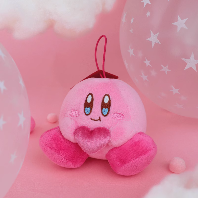 Kirby X Cute Studio | Kirby & Waddle Dee Heart Signal Series Plush Doll Keychain - Starkabi Poyo 11cm Kawaii items Room Decoration doll Valentine Gift KawaiiGiftLand