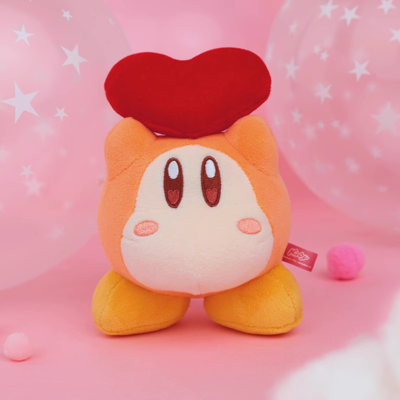 Kirby X Cute Studio | Kirby & Waddle Dee Heart Signal Series Plush Doll Keychain - Starkabi Poyo 11cm Kawaii items Room Decoration doll Valentine Gift KawaiiGiftLand