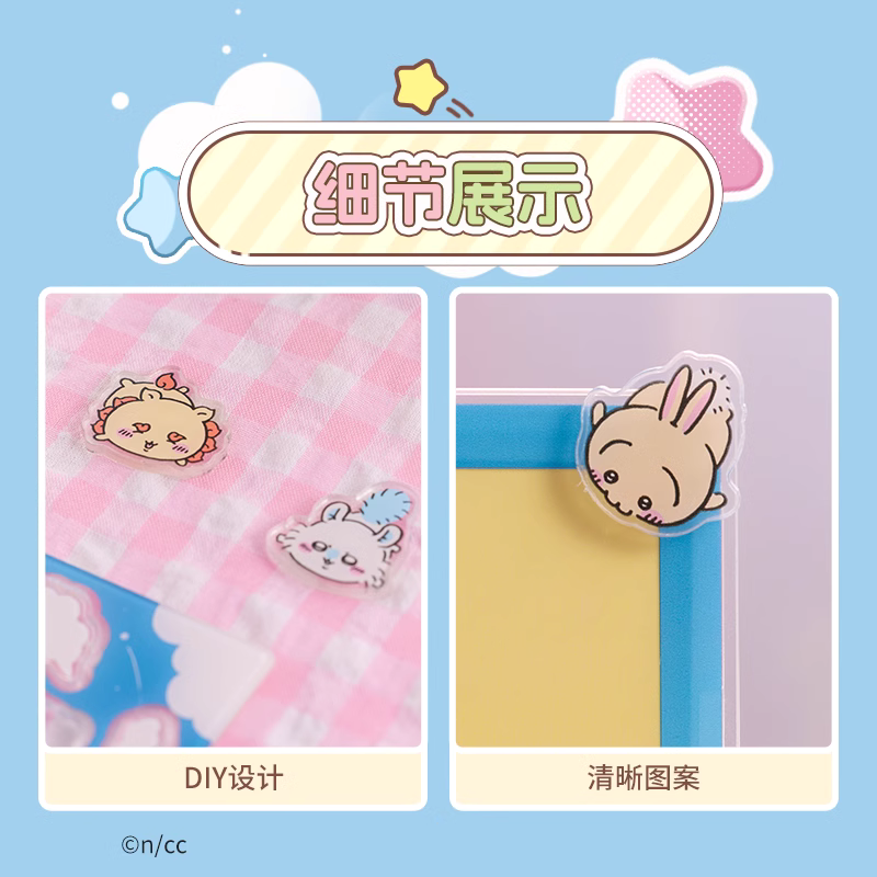ChiiKawa X Miniso | ChiiKawa Hachiware Usagi Momonga Kurimanju Rakko Shisa DIY Acrylic Photo Stand - Kawaii Items KawaiiGiftLand