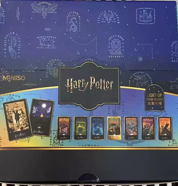Harry Magical School Wizard Witch X Miniso | Harry Magical School Luminous Refrigerator Magnet Blind Box - Kawaii items Mystery Box