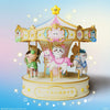 [Pre-order] ChiiKawa ChiiKawa Go Round Limited Series | ChiiKawa Hachiware Usagi Momonga Kurimanju Rakko Riding Carousel Music Box - Kawaii items Room Decoration