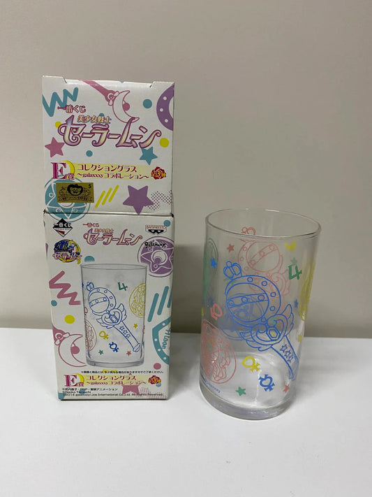 Banpresto Sailormoon Sailor Moon Turn Stick Glass Cup 20th Anniversary Retired KawaiiGiftLand